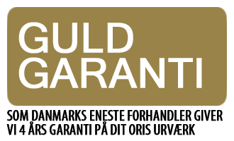 Oris guld garanti - 4 års garanti på urværket