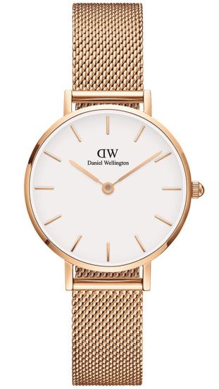 Ulydighed Leopard lommeregner Daniel Wellington Classic Petite 28mm Melrose White Rose-Coloured DW00100219