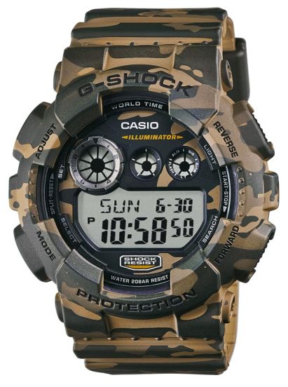 casio camouflage watch