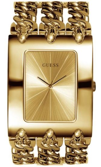 åndelig Slange interpersonel Stort guld-dameur fra amerikanske Guess Watches - Guess Heavy Metal  Guldfarvet 10544L1