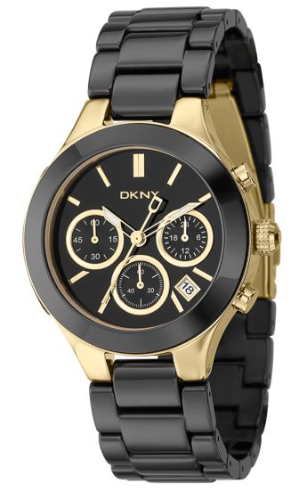 ur i sort og guldfarvet - DKNY Ceramix NY4915