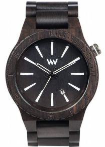 Unisex ur i sort træ - WeWood Assunt Black 70321300