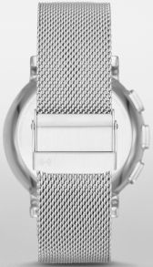 Sølvfarvet mesh band for Skagen Connected Smartwatch Hagen SKT1100