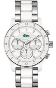 Sølv / hvid dame kronograf fra Lacoste - Lacoste Charlotte 2000803