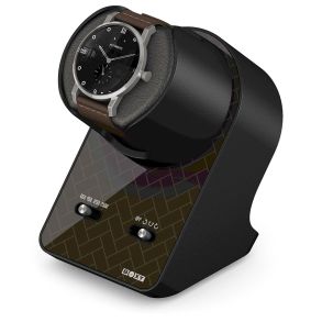 Boxy BLDC Nightstand, Watch Winder for 1 watch, Skyline Shadow with Adapter 309133