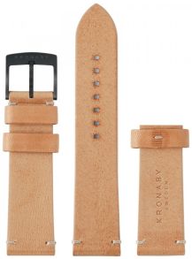 Kronaby Beige Leather Strap 22mm (Black) BC10797