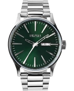Flot Nixon herreur med metalgrøn urskive - Nixon Sentry SS Green Sunray A356-1696