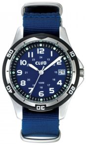 Blåt ur til teenagedrenge med nylon rem - Club A65127-1S8A