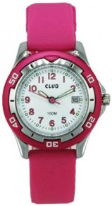 Vandtæt armbåndsur i pink - Club 100M Pink A65168-6S0A
