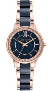 Anne Klein Rosegoldfarvet Navy Blue AK/3344NVRG