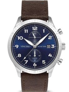 Vincero The Altitude Sølvfarvet/Navy Blu-SilB-A05