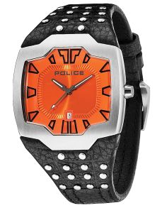 Police ur med metallisk orange skive - Police Beast PL13634JS/17