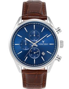 Vincero Chrono S Blue/Brown 40mm Blu-Bro-0S05