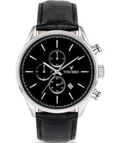 Vincero Chrono S Black/Sølvfarvet Bla-Sil-S02