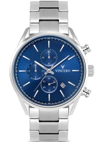 Vincero Chrono S Blue Steel 40mm Blu-SilM-0S12