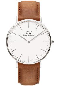 40mm herreur med patineret læderrem - Daniel Wellington Classic Durham 40mm DW00100110
