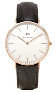Elegant dameur med tynd urkasse - Daniel Wellington York Rose 0510DW