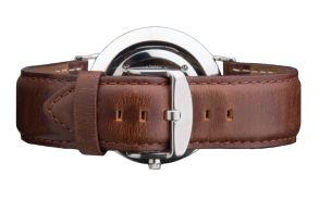 Brun rem med sølvfarvet spænde - Wristband Daniel Wellington Bristol Woman 0811DW