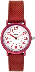 Rødt børneur med stofrem - Club Red White A56536R0A