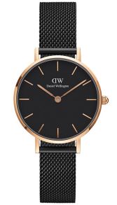 Daniel Wellington Petite 28mm Ashfield Black Rosegoldfarvet DW00100245