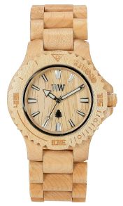 Armbåndsur lavet af lyst træ - WeWood Date Beige WE001