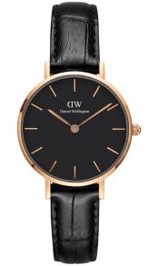 Daniel Wellington Classic Petite 28mm Reading Black Rosegoldfarvet DW00100223