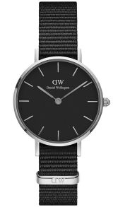 Daniel Wellington Petite 28mm Cornwall Black Sølvfarvet DW00100248
