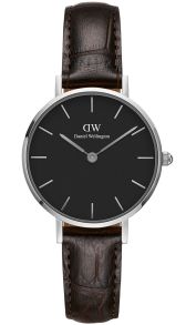 Daniel Wellington Classic Petite 28mm York Black Sølvfarvet DW00100238