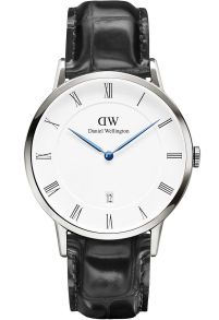 38mm DW armbåndsur med sort læderrem - Daniel Wellington Dapper Reading 38mm DW00100108