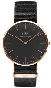 Daniel Wellington Classic Black Cornwall Rosegoldfarvet 40mm DW00100148