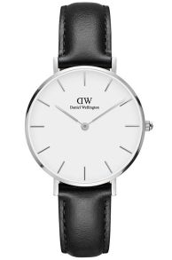Daniel Wellington dameur med glat sort læderrem - Daniel Wellington Classic Petite Sheffield DW00100186