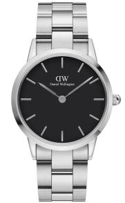 Daniel Wellington Iconic Link 36mm Sølvfarvet Black DW00100204