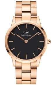 Daniel Wellington Iconic Link 36mm Rosegoldfarvet Black DW00100210