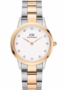 Daniel Wellington Iconic Link Lumine 32mm Rosegoldfarvet / Sølvfarvet White DW00100358
