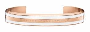 Daniel Wellington Classic Satin White Rosegoldfarvet Bracelet DW00400007 - Small