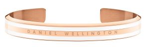 Daniel Wellington Classic Satin White Rosegoldfarvet Slim Bracelet DW00400069 - Small
