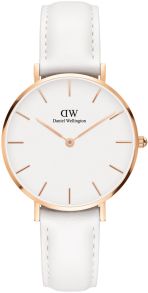 DW dameur med hvid læderrem - Daniel Wellington Classic Petite Bondi DW00100189