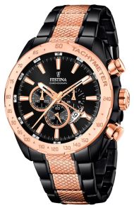 To-farvet maskulint armbåndsur fra Festina - Festina Chrono F16888/1