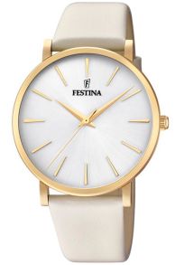 Dameur i hvid og guldfarvet fra Festina - Festina Mademoiselle F20372/1
