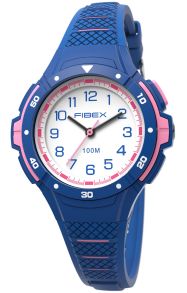 Let og blødt vandafvisende armbåndsur til børn - Fibex Mini 100M Aqua Lume FIBEXAAC04