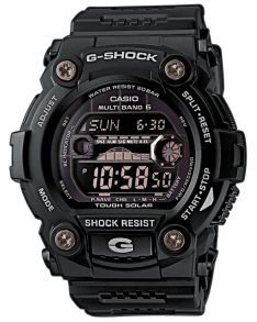 Stort solcelledrevet sportsur med radiosignal-modtager - Casio G-Shock GW-7900B-1ER