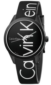 Sporty Calvin Klein ur med aluminium kasse og silikonerem - Calvin Klein Color K5E51TBZ