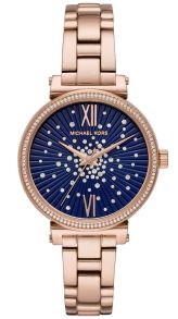 Rosaguldfarvet dameur med sten - Michael Kors Sofie MK3971