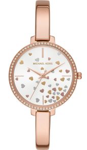 Rosaguldfarvet dameur med små hjerter - Michael Kors Jaryn MK3978