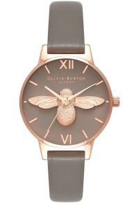 Olivia Burton 3D Bee London Grey and Rosegoldfarvet OB16AM148