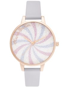 Olivia Burton Candy Shop Glitter Lolly Demi Violet Rosegoldfarvet OB16CD03