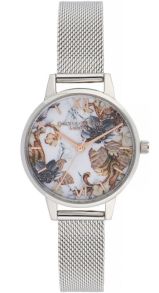 Olivia Burton Marble Florals Rosegoldfarvet & Sølvfarvet Mesh OB16CS16