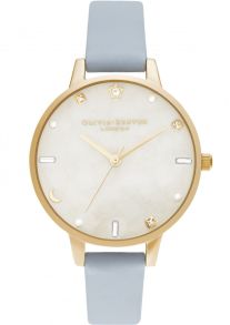 Olivia Burton Celestial Chalk Blue & Pale Guldfarvet OB16GD31