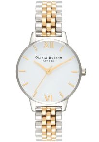 Olivia Burton Classics White Gold & Silver OB16MDW34