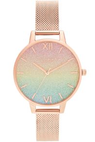 Olivia Burton Rainbow Bezel & Rosegoldfarvet OB16RB18